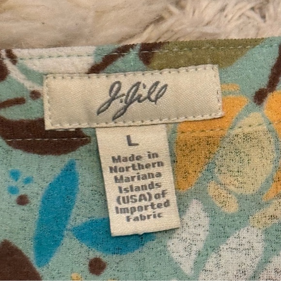 J. Jill 2-piece Stretch Skirt/blouse , size Large floral print - Picture 6 of 12